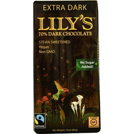 Lily's Dark Chocolate with Stevia Extra Dark -- 2.8 oz - 2