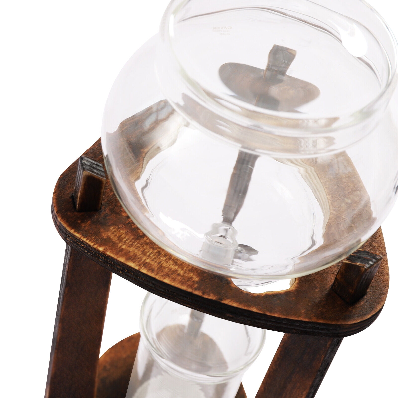 Retro Coffee Maker Ice Coffee Machine Iced Coffee Cold Brew Drip Tower (Brown)