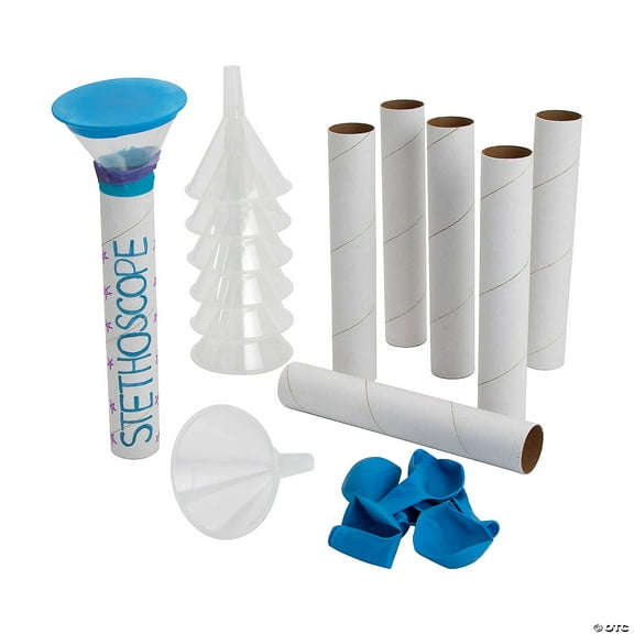 STEM Stethoscope Activity Learning Challenge Craft Kit - Makes 10