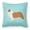 Blue, variant on Australian Shepherd Dog Checkerboard Green Fabric Decorative Pillow