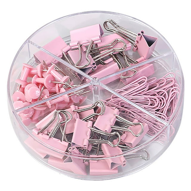 Ensemble de Pinces à Papier Universelles 72 Pcs Pince à Papier en Métal avec Boîte