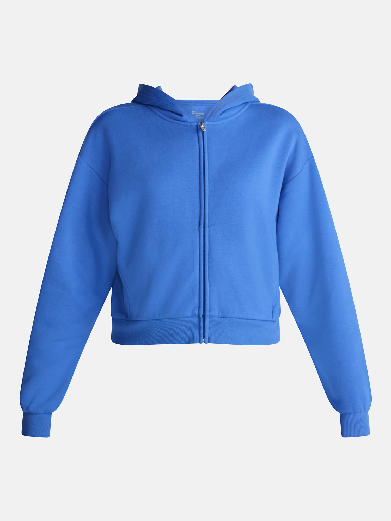 No Boundaries Boxy Zip Up Hoodie, Women's XXS-XXL