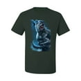 thumbnail image 2 of Wild Bobby, Werewolf Woods in the Night Scary Horror, Pop Culture, Men Graphic Tees, Forest Green, Small, 2 of 3