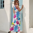 thumbnail image 7 of Flamingo Pattern Art Sleeveless Dress Women's Summer Suit Dresses for Women 2025 Luxury Party Dress, 7 of 7