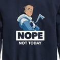thumbnail image 3 of Avatar - The Last Airbender - Sokka Nope - Youth Crewneck Fleece Sweatshirt, 3 of 5