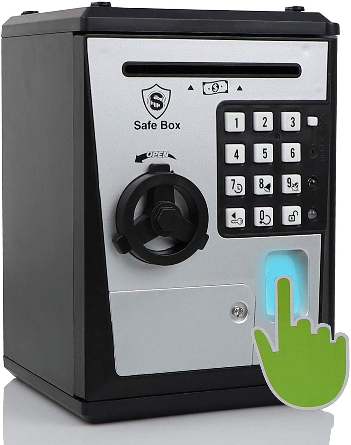 Robot Piggy Bank Kids ATM Electronic Fingerprint Password Money Safe, Shop  Today. Get it Tomorrow!