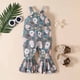 thumbnail image 2 of Ropa Para Niñas Pequeñas, Mono Para Niños Pequeños, Mono Con Estampado De Conejo De Pascua, Monos Con Estampado De Dibujos Animados, Mono Con Tirantes, Pantalones Verdes Odeerbi LM103-7214, 2 of 8