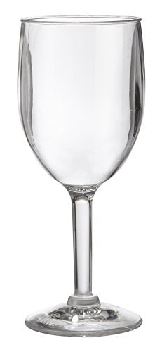 12 Premium Clear Plastic Reusable Wine Drink Glasses 