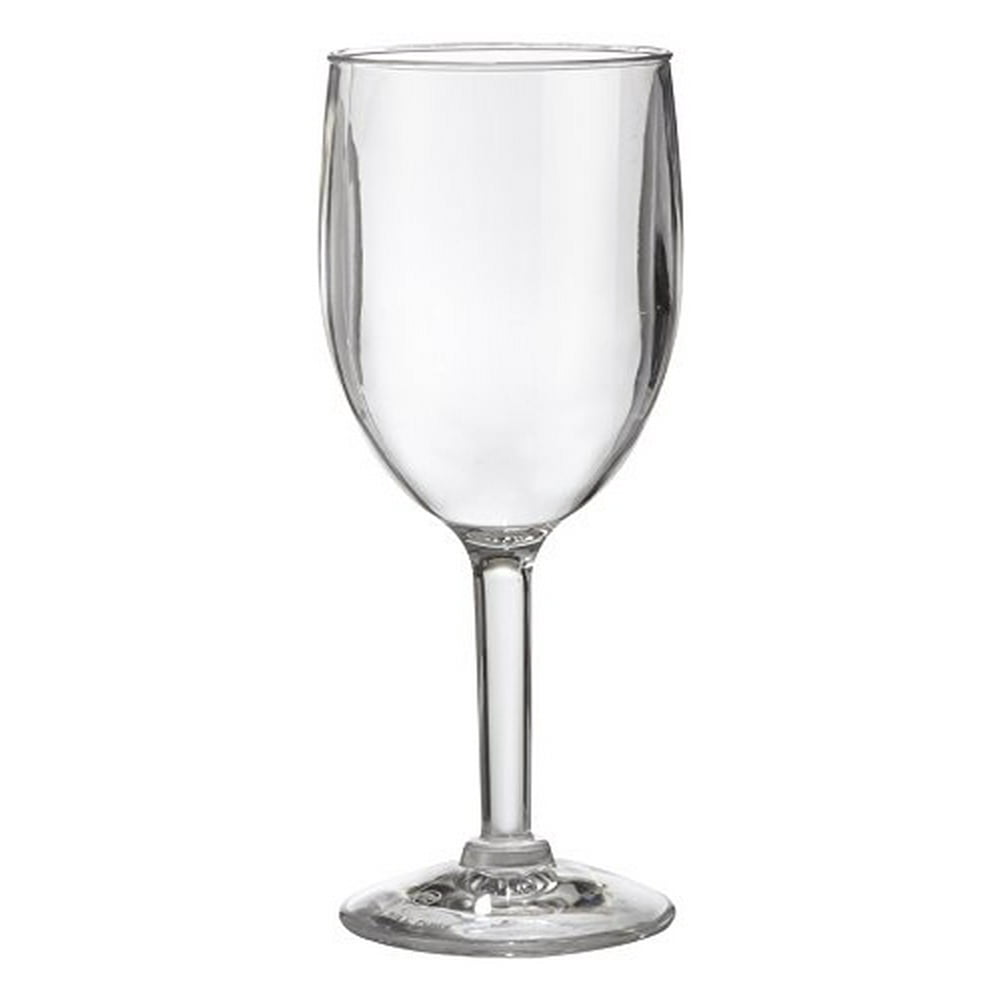 clear patterned plastic wine glasses
