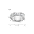 thumbnail image 3 of Mens 1.00 Carat (Ctw H-I, I1-I2) Diamond Milgrain Band Ring in 14K White Gold (Size 10) for Men, 3 of 5