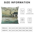 thumbnail image 5 of Leisuo Lumbar Throw Pillow Cover Classic Chinachinese Paintingthe Tile Old Bird House Country Landmarks Retro Spring Vintage Farmhouse Cushion Case for Sofa Couch Home Decor White, 5 of 5