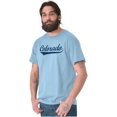 thumbnail image 5 of Colorado CO Classic Athletic Script Men's Graphic T Shirt Tees Brisco Brands X, 5 of 6