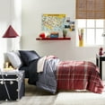 thumbnail image 1 of Dawn 10-Piece Twin Essentials in Simon, Twin/Twin XL Comforter, Collegiate Plaid in Burgundy, Tan and Black, 1 of 7