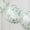 White with Sage Green, variant on 8 White with Black French Toile Floral Print Hanging Paper Lanterns Party Decorations