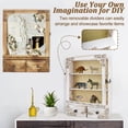 thumbnail image 3 of 11x16 Shadow Box Frame With Light  Memorial Display Case Shelves Drawer And Slot For Keepsakes Deep Pet Dog Flowers Grey, 3 of 6