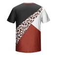 thumbnail image 5 of Fnnxeal Mens Mint Green Leopard Print Color Block T-Shirt Muscle Fit Stretch Polyester Short Sleeve Streetwear Casual Tee,Size XL, 5 of 5