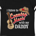 thumbnail image 4 of Inktastic I Listen to Country Music with My Daddy Guitar and Hat Boys or Girls Toddler T-Shirt, 4 of 5