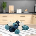thumbnail image 5 of yotijay 12 Pieces Halloween Pumpkin Throw Soft Velvet Decor Blue, 5 of 8