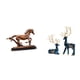 thumbnail image 1 of Figura de caballo,Figura coleccionable de caballo en miniatura,Estatua de ciervo alce,Figuras de ciervos y alces,decoración para el hogar,estatuas de resina,Figura decorativa de, 1 of 8