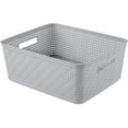 thumbnail image 5 of LYYHTY 12 Pack Plastic Storage Bin Organization Containers, Short Baskets, Cement, 5 of 8