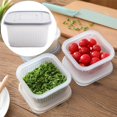 thumbnail image 2 of pequeña caja de almacenamiento Contenedor de caja de almacenamiento de alimentos frescos Mantenga de productos frescos Escurridor de material de grado alimenticio Magideal pequeña caja de almacenamiento, 2 of 7