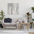 thumbnail image 2 of Grey Brushed Abstract Arrangement Abstract Painting Gallery Wrapped Canvas Print Wall Art, 2 of 7