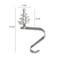 thumbnail image 4 of Ganchos para calcetines de Navidad: ganchos para calcetines para repisas, ganchos para calcetines de metal antideslizantes con diseño de árbol de Navidad, muñeco de nieve, copo de nieve y reno, 4 of 5