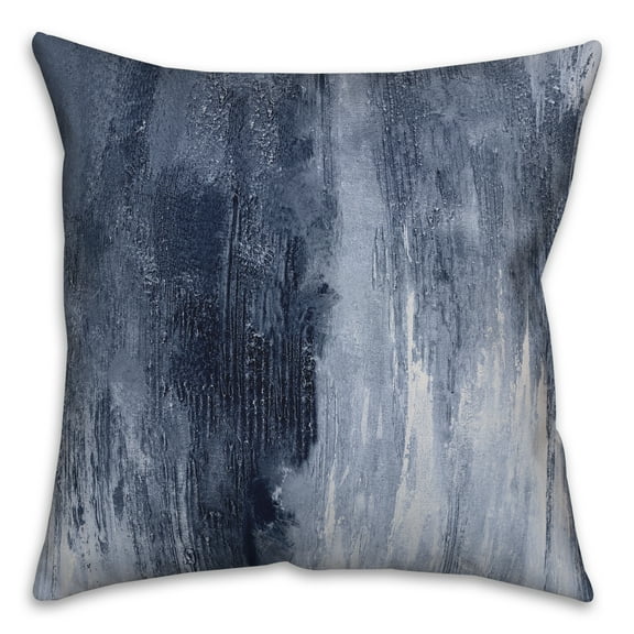 Creative Products Blue Painted Abstract 18x18 Indoor / Outdoor Pillow