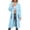Sky Blue, variant on Women's Mid-length Hooded Long-sleeved Sweatshirt Winter Coat Black L