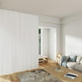 thumbnail image 6 of Room Divider Curtains - Total Blackout Privacy Panel - Thermal Insulated Noise Reduction - Bedroom/Window/Living Room - Ceiling Track - W 8.3 ft H 9ft - White, 6 of 12