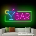thumbnail image 3 of Handmadetneonsign Cocktail Bar Neon Sign, Cocktail Wall Art Decor, Bar Wall Decor, Home Wall Sign 60124, 3 of 5