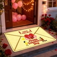 thumbnail image 2 of 2Pcs Valentine'S Day Heart Envelope Design Soft Area Rug For Bedroom Living Room Floor Mat Valentine'S Day Decorations Carpet 20"X 31.5", 2 of 7