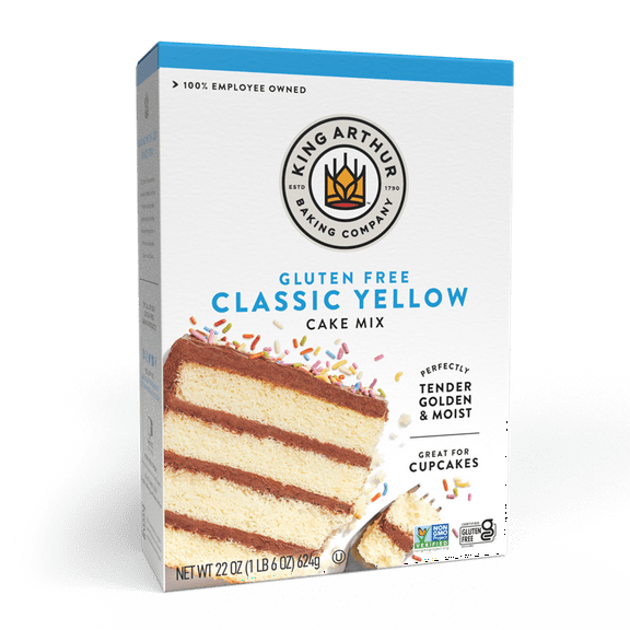 King Arthur Flour, Yellow Cake Mix, Gluten Free, 22 oz (624 g)- Case of 6