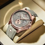 POEDAGAR Fashion Men Watch Top Brand Luxury Waterproof Date Quartz Watches Mens Military Leather Clock Sport Man Wristwatch