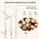 thumbnail image 4 of Perchero para Ropa,Percheros de Madera Independiente con 3 Estantes y 9 Ganchos,Armario de Árbol,Robusto y Fácil de Montar Perchero de Pie para Entrada,Pasillo,Dormitorio 40 * 40 * 165cm, 4 of 9
