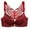 Wine, variant on IROINNID Demi Cup Bras For Women Graphic Prints Leopard Front Buckle Without Steel Ring Traceless Underwear