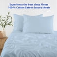 thumbnail image 3 of Juego de sábanas Mattress-Homes de 600 hilos, 100% algodón, tamaño queen, 3 of 9