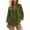 Army Green(Womens Tops), variant on Womens Long Sleeve Shirts Cotton Linen V-Neck Button Down Tunic Tops with Pocket Casual Loose Blouses