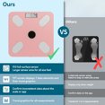 thumbnail image 4 of AZXY Body Fat Scale,Body Composition Scales,Bluetooth Smart Scales Digital Weight and Body Fat 500lbs,Body Scale with Bluetooth Clearance,Pink, 4 of 9