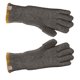 thumbnail image 4 of Guantes de invierno retro con dedos expuestos, unisex, talla única, de acrílico tejido gris con detalle de muñeca roscada, 4 of 8