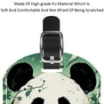 thumbnail image 4 of Square 2Pack PU Leather Panda Cruise Luggage Tag with Privacy Cover and Name ID Tag for Travel Handbags Backpacks Luggage Tags, 4 of 6