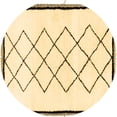 thumbnail image 1 of Ahgly Company Indoor Round Solid Brown Modern Area Rugs, 4' Round, 1 of 4
