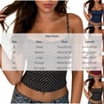 thumbnail image 3 of HBYJLZYG Women's Polka Dot Spaghetti Strap Tank Top, Adjustable Straps Slim Fit, Cute Summer Camisole Crop Top, Casual Everyday Wear and Party Outfits, 3 of 6