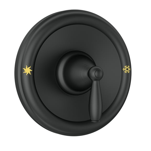 Pressure Balancing Tub and Shower Trim Kit, Only fit Posi-Temp Valve, Matte Black