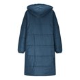 thumbnail image 5 of Elvqul Womens Fleece Jacket Outerwear Hooded Thermal Long Sleeve Sweaters Warm Coat for Ladies, 5 of 9
