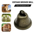 thumbnail image 3 of 10x Vintage Bronze Craft Bells Small Brass Jingle Bells for Wind Chimes GX, 3 of 10