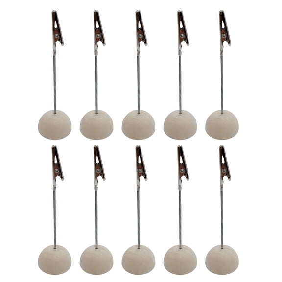 10 Pcs Name Card Holders Photo Holders with Clips Memo Clip Holders Postcard Holders Picture Holders for Restaurants