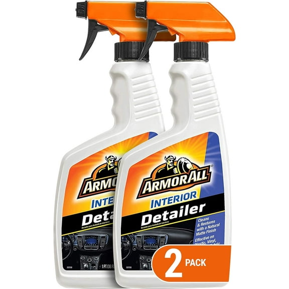 Armor All Interior Detailer by Armor All, Car Detailer Spray for Cars, Trucks and Motorcycles, 16 Fl Oz, 2 Pack