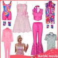 thumbnail image 2 of COOL 2023 Película Barbie Ken Cosplay Disfraz Rosa Vestido Collar Hombres Mujer Arena Fiesta Trajes De Baño Ropa De Playa Halloween Papel P, 2 of 4