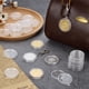 thumbnail image 4 of Cápsulas planas redondas de acrílico transparente para monedas, colgantes protectores de monedas, llavero, 4 of 5